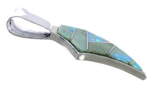 Varasite Opal Inlay Genuine Sterling Silver Slide Pendant WX43059